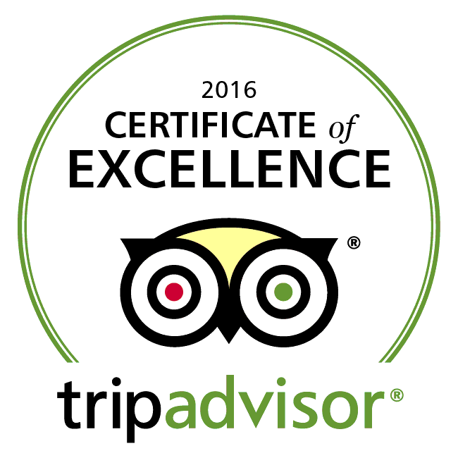 TripAdvisor Certificate of Excellence 2016